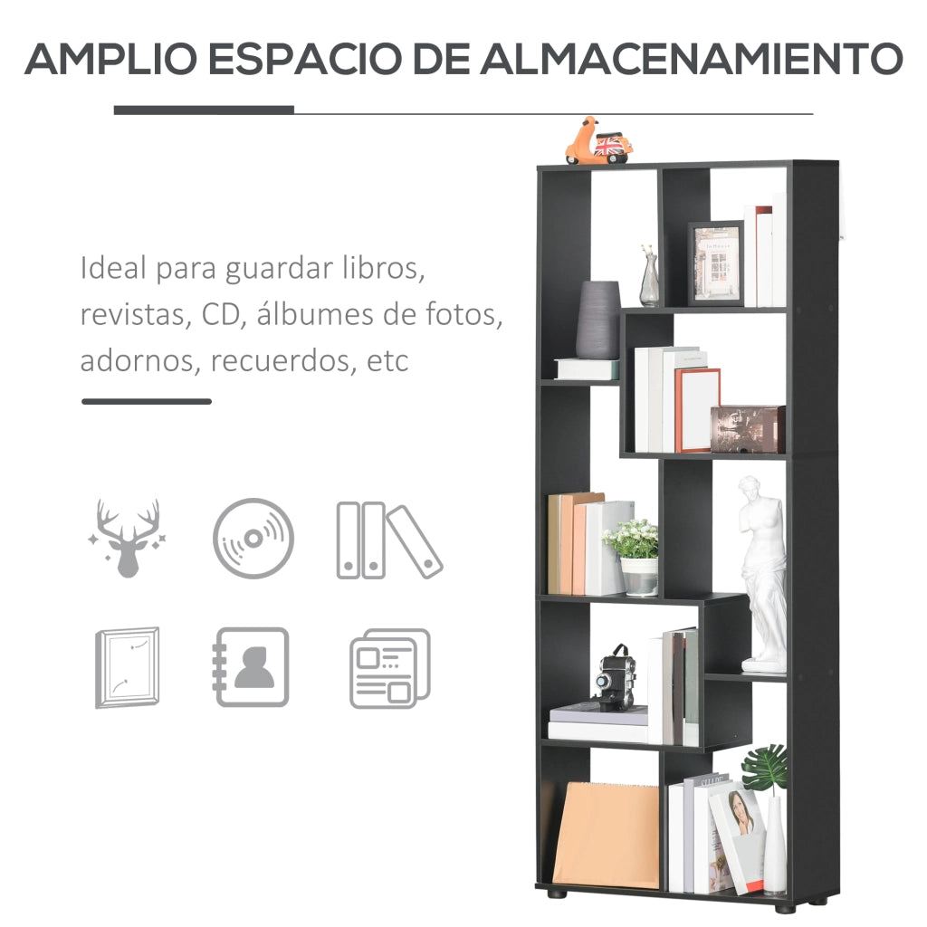 Libreria Moderna Stretto ¨C Minimal ¨C 70x24x178 cm Nero