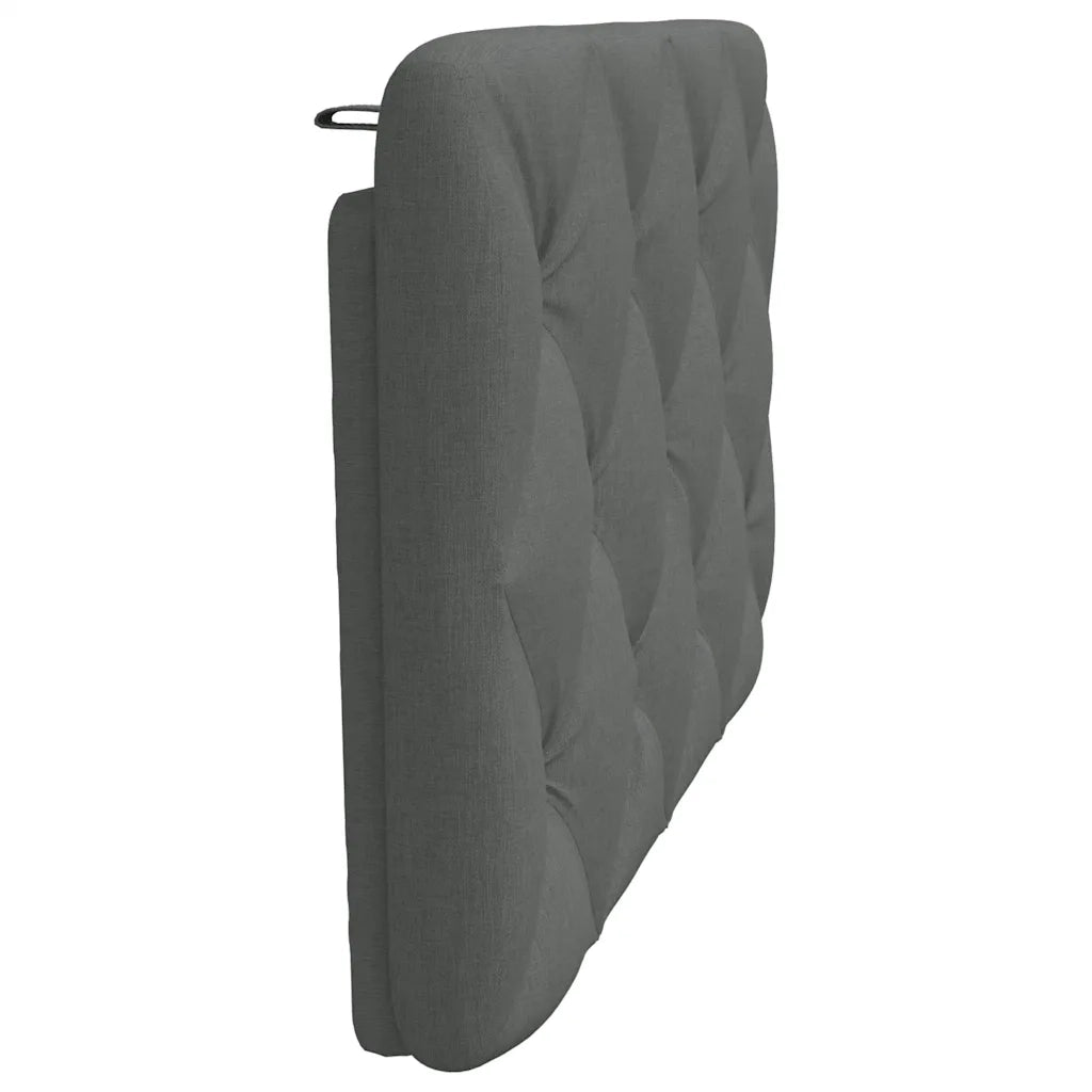 Cuscino Testiera Grigio Scuro 90 cm in Tessuto 4019199
