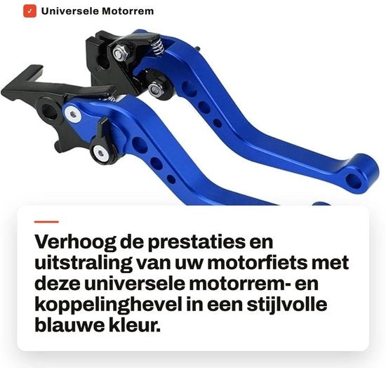 Motorrem e Koppelinghevel Universale Blu - 22mm di diametro per Diverse Motricelle