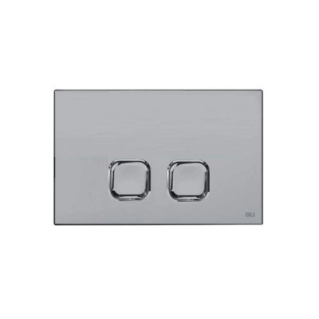 PLACCA DI COMANDO PLAIN DOPPIO TASTO  CROMATA     OLIVER INTERNATIONAL