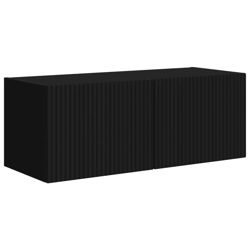 Set mobile TV 4 pcs Nero Legno multistrato 3409115