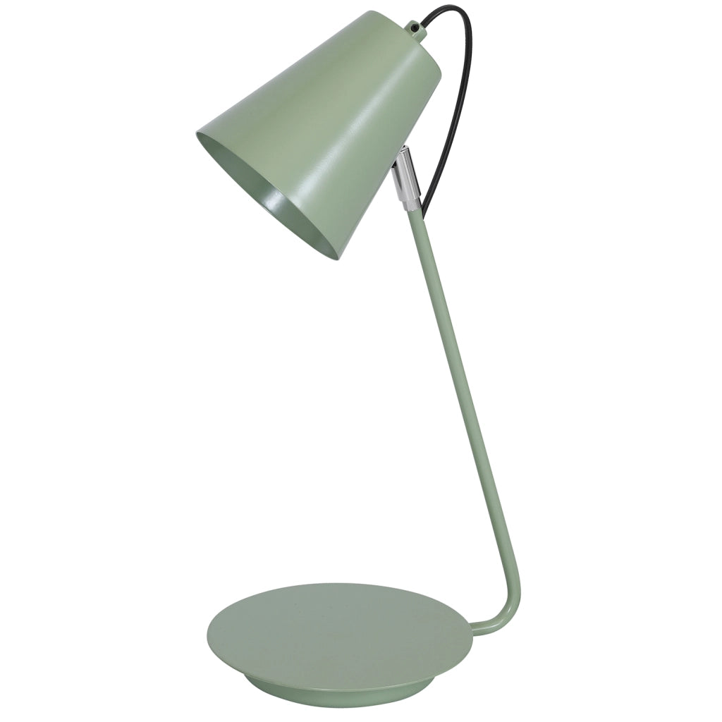 Lampada da scrivania verde opaca conico E27 15W Luminex