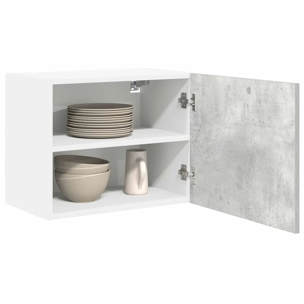 Armadio pensile 2 pcs Grigio Cemento e Bianco 50 x 31 x 40 cm 884153