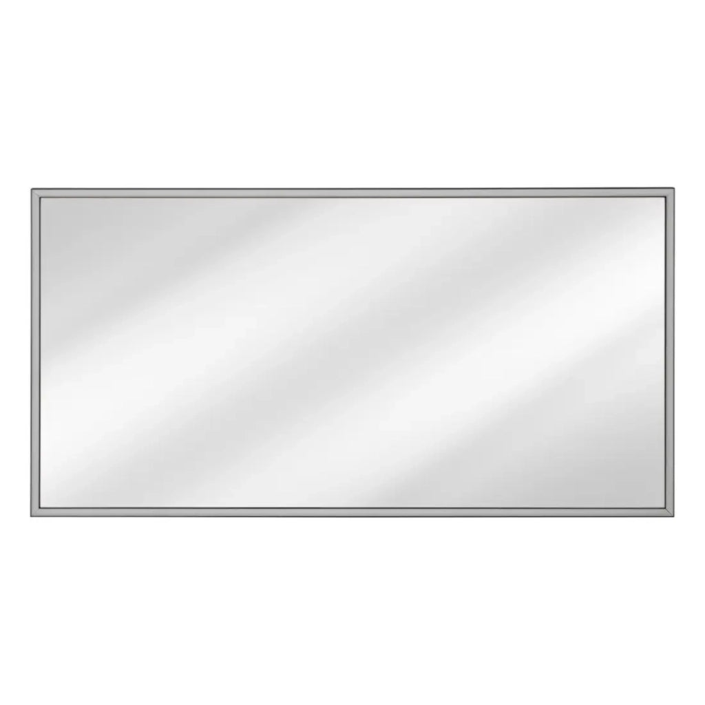 Specchio da bagno rettangolare grafite 123x68 cm design