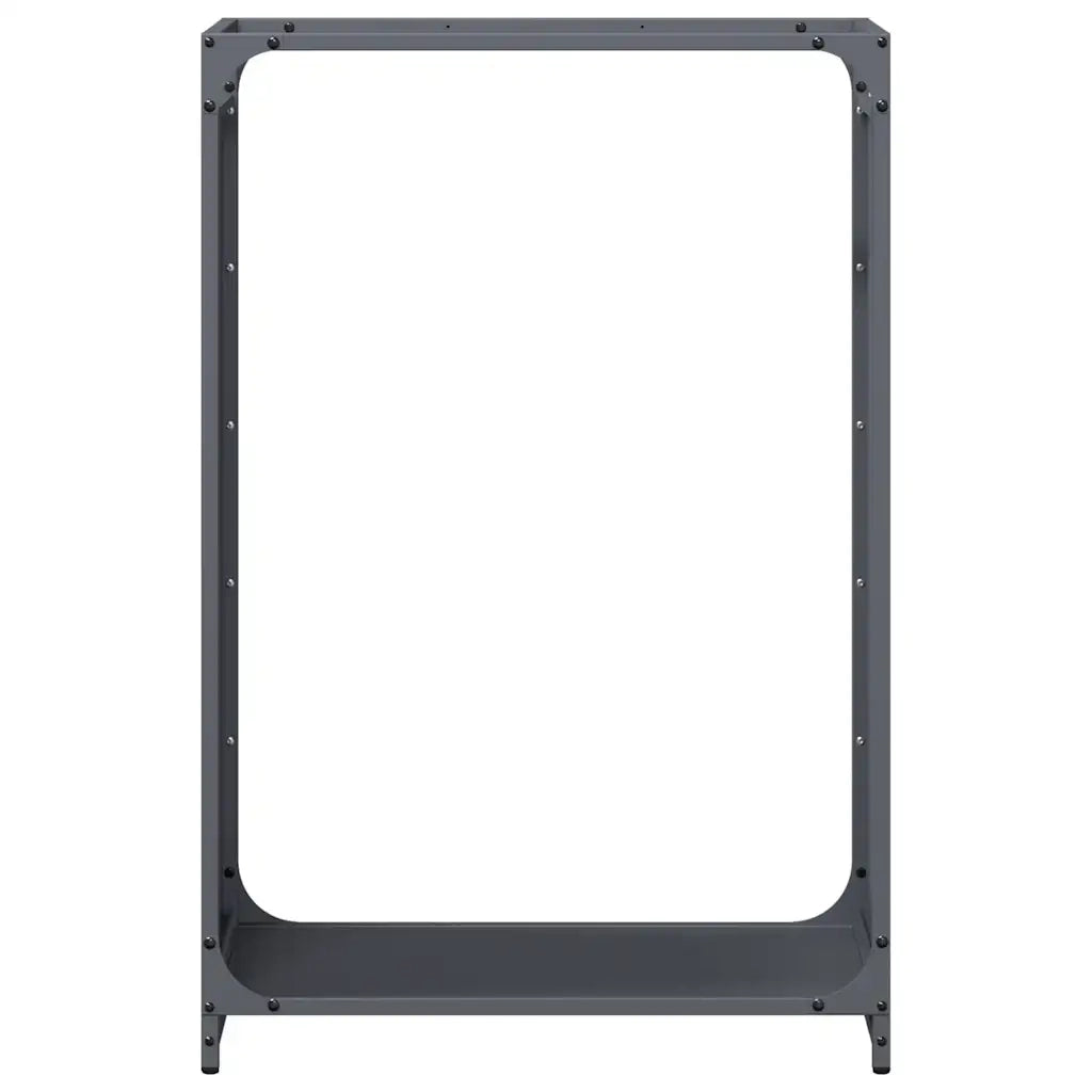 Rastrelliera per Legna da Ardere Antracite 60x28x90 cm 864213