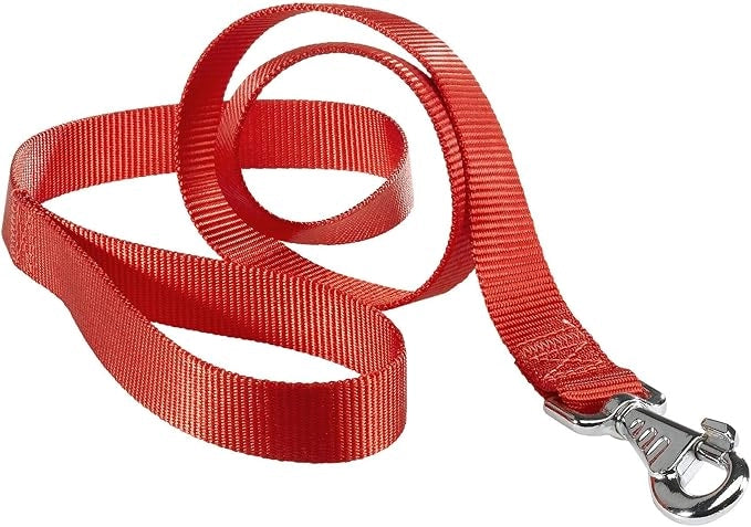 GUINZAGLIO PER CANI 'CLUB G' 25 mm x 120 cm - colore rosso - 2 pezzi- FERPLAST