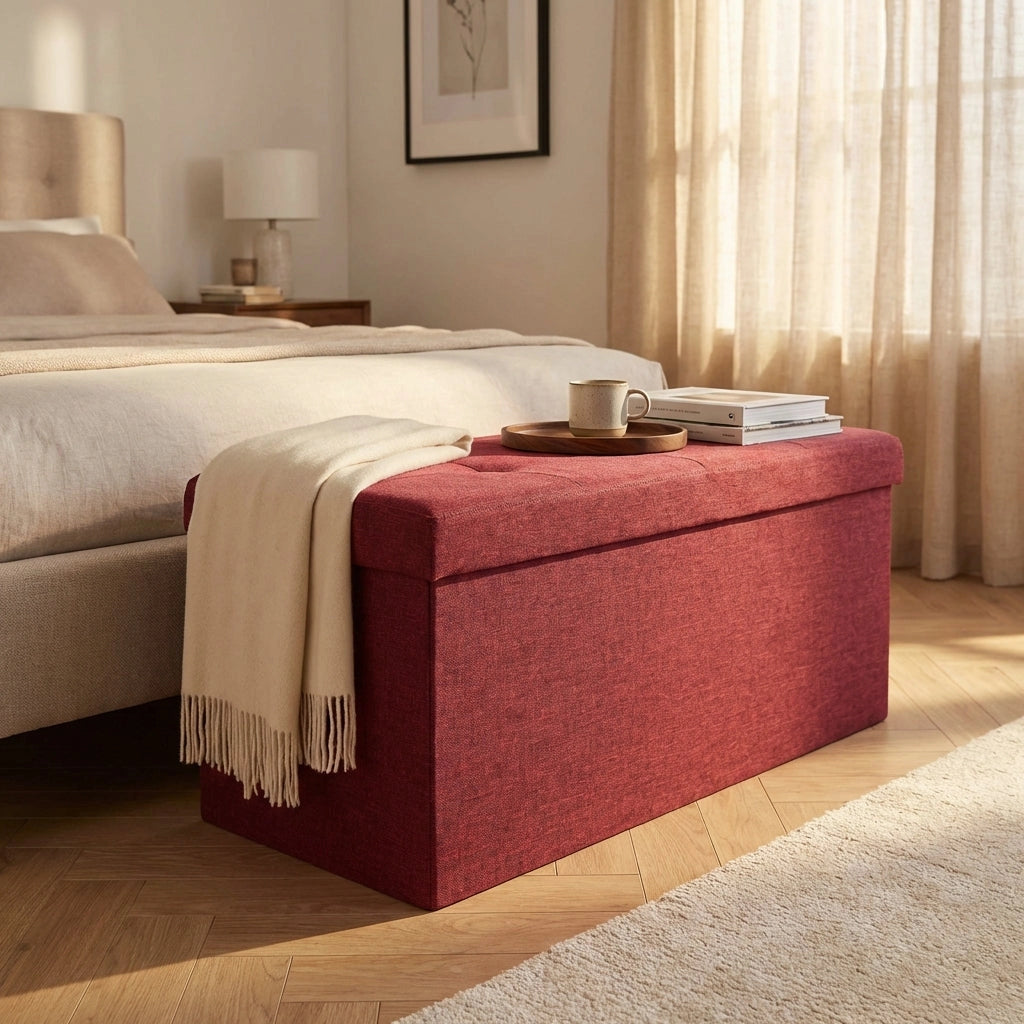 Pouf contenitore in stoffa -  NADIA