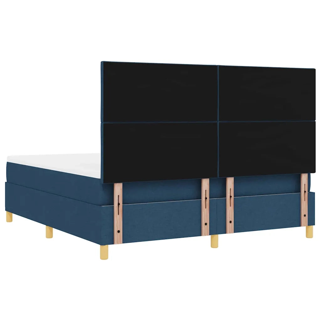 Letto a molle con testiera Blu 180 x 200 cm Tessuto 3339720