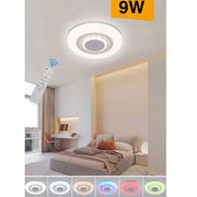 Trade Shop - Plafoniera Soffitto Luce Led Rgb Bluetooth Cassa Telecomando Dimmerabile C44-rgb-o -