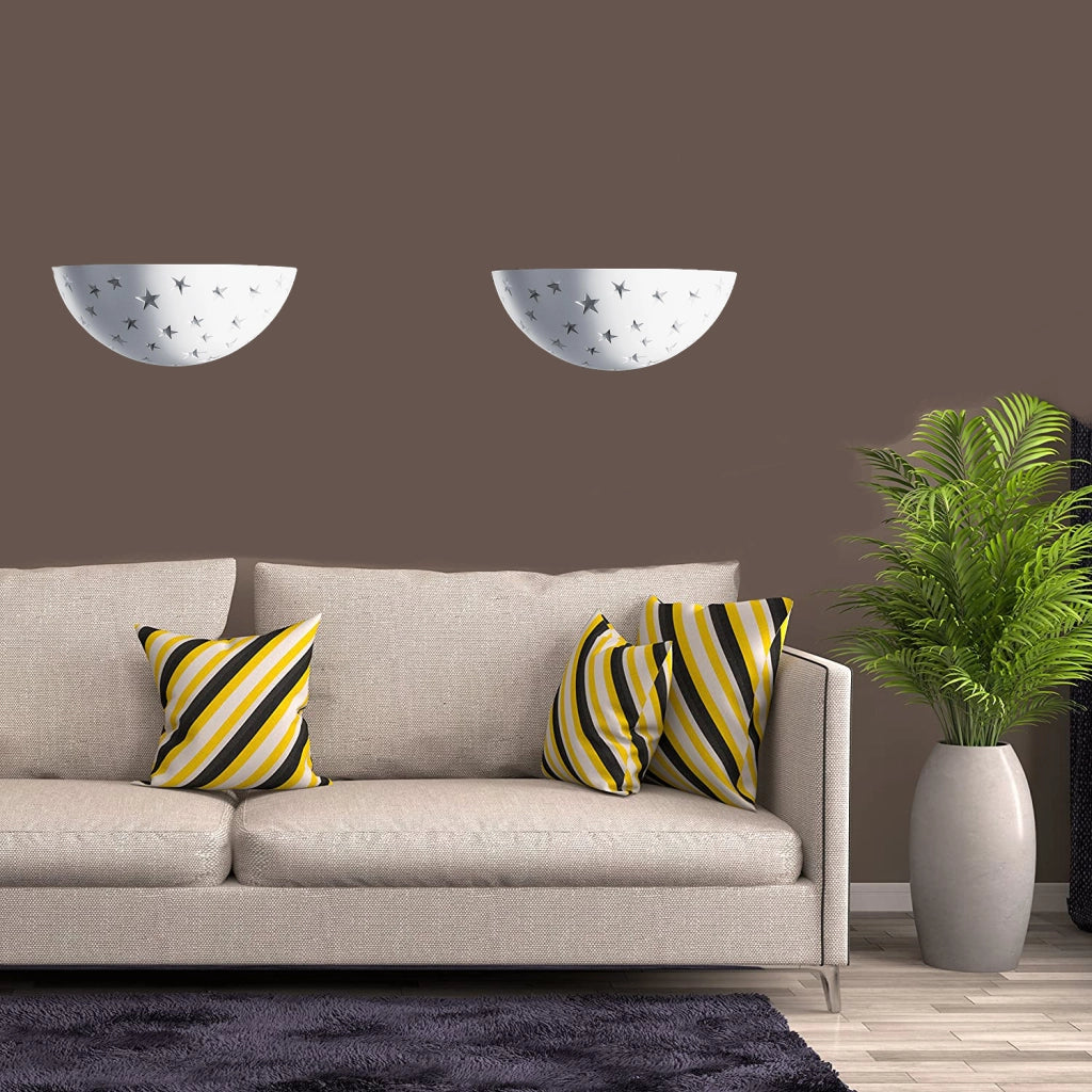 APPLIQUE GESSO LAMPADA DA PARETE A LED R7S STELLE LUMINOSE LUCE NATURALE 4000K