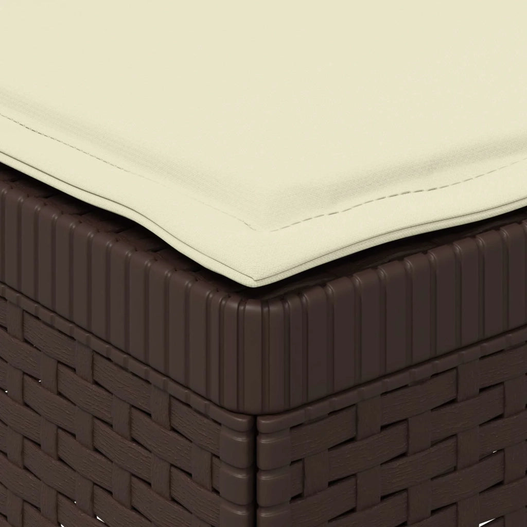 Divano da esterno-Divano da Giardino 3 posti con cuscini in look rattan PP 683903