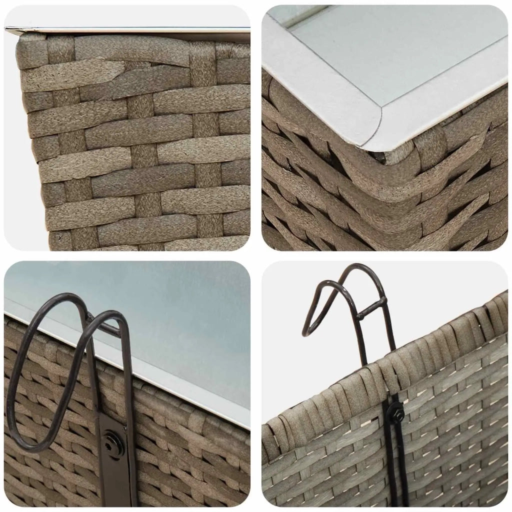 Ringhiera 2 pcs 80 x 17 x 17 cm Metallo 42026970