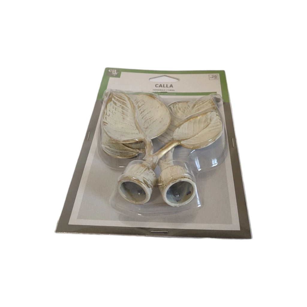 TERMINALE CALLA DIAM. 20 MM AVORIO ORO