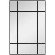 Specchio da parete con cornice metallica ¨C Minimal ¨C nero 90x2x60 cm