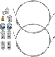 Set di riparazione universale per cavi Bowden - cavo di accoppiamento con 9 connettori - 2 pezzi, 2 metri