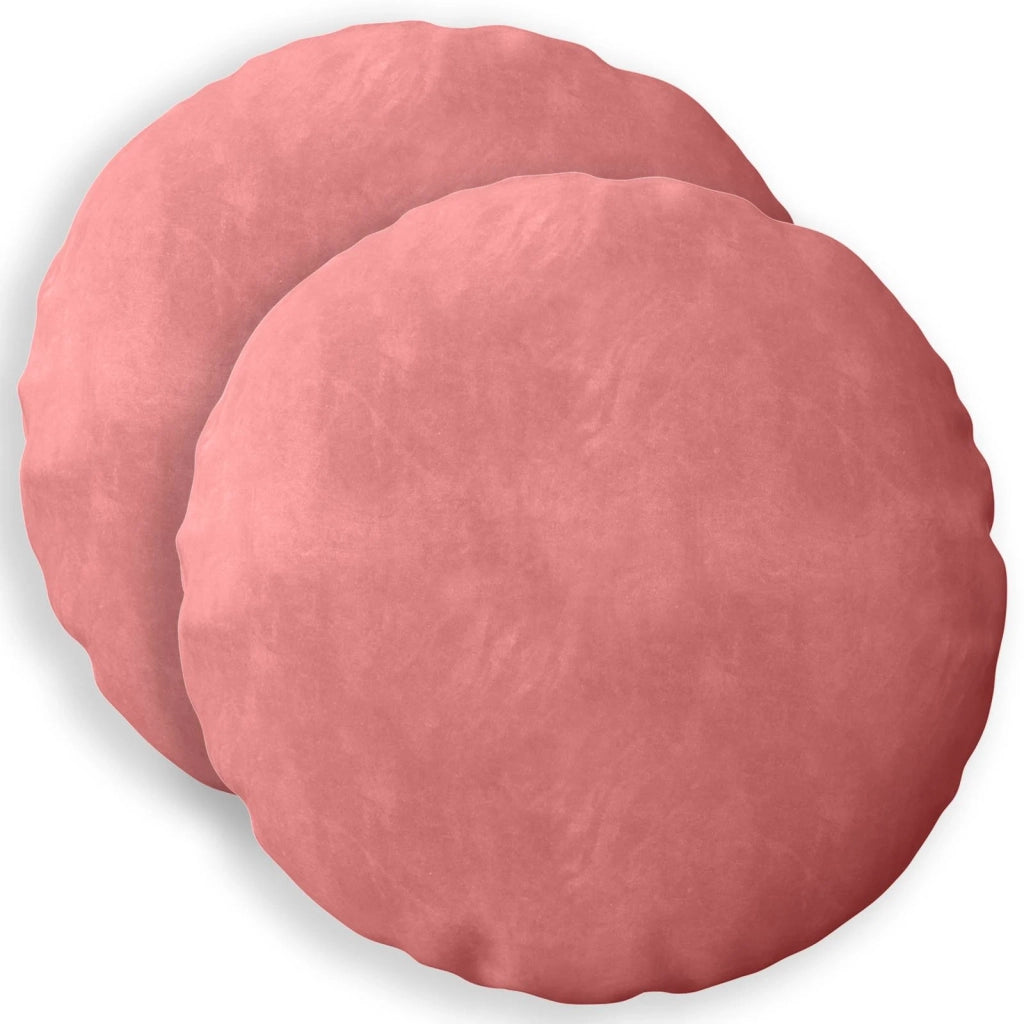 Cuscino con cuscino HEERLEN 2 pz Rosa Velluto 929345