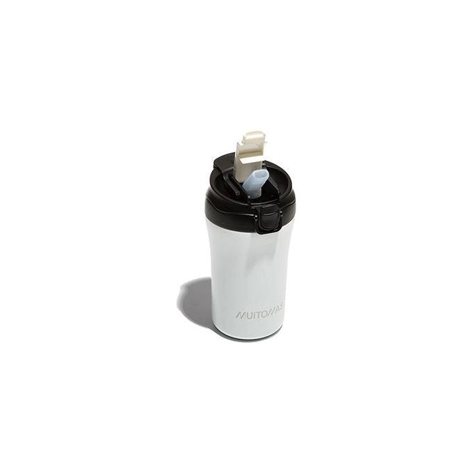 Muitomas WBOTTLETH350WH tazza da viaggio 350 ml Nero, Bianco Acciaio inox