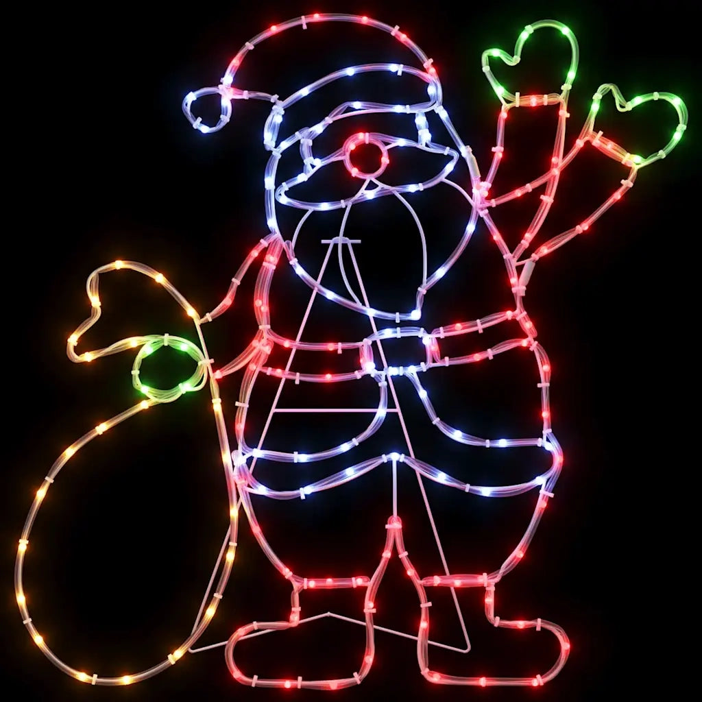 Luce Babbo Natale Multicolore 58.5 x 60 x 1.3 cm Ferro 42018960