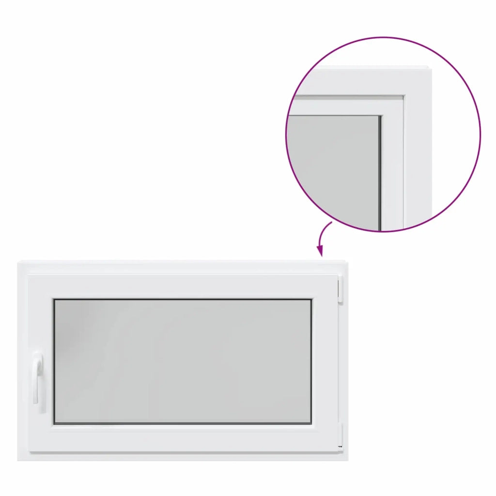 Finestra per Soffitta RISOR 100 x 60 cm PVC e Vetro Bianco 42052410