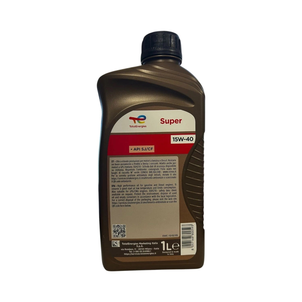 OLIO MOTORE SUPER TOTAL ENERGIES 15W-40