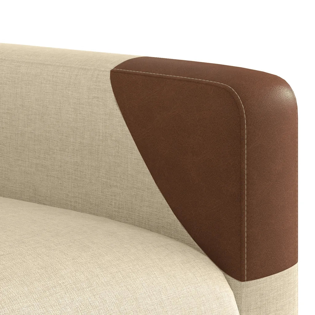 Poltrona Reclinabile in Tessuto Crema 4104813