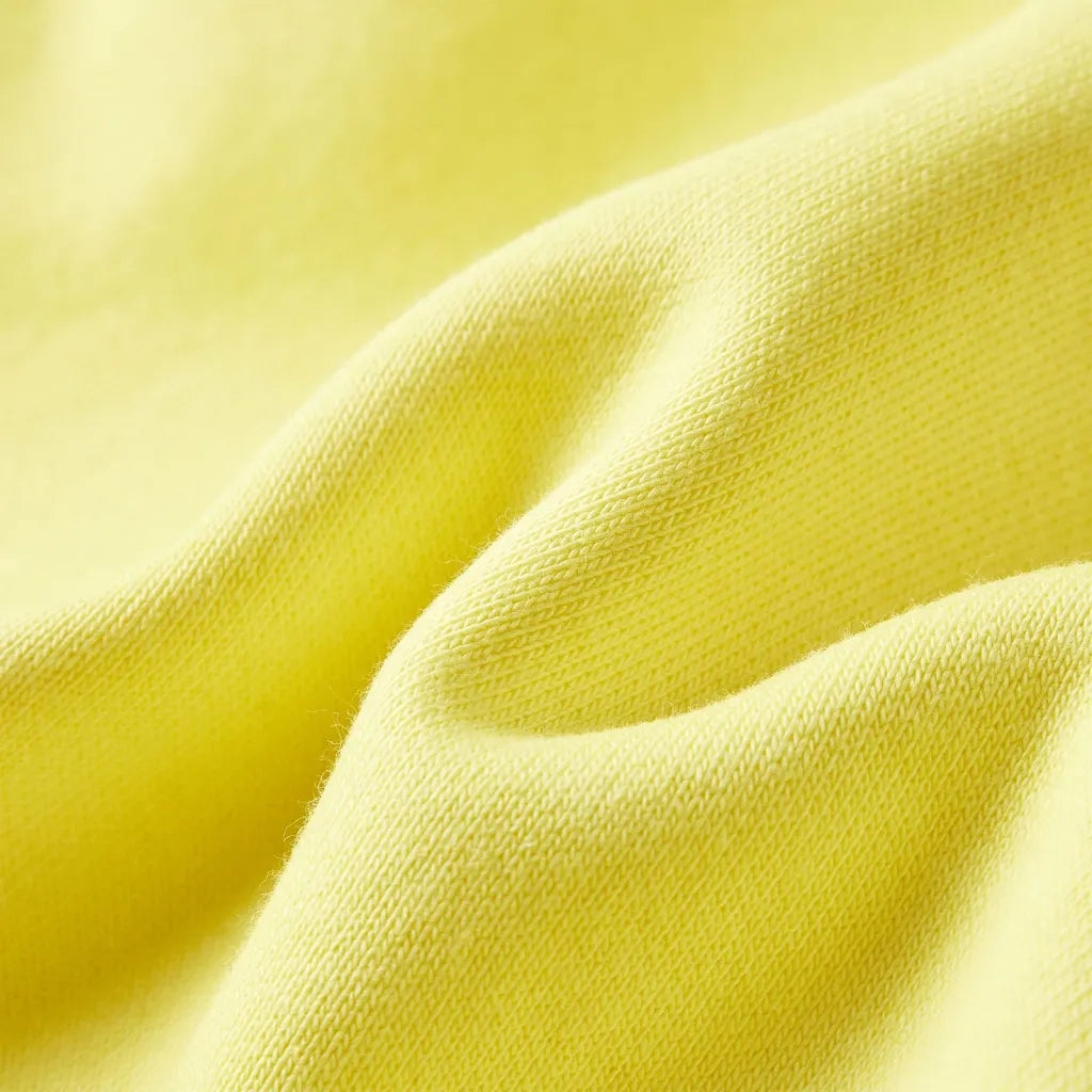 Felpa con Cappuccio e Cerniera per Bambini Giallo Chiaro 92 15121