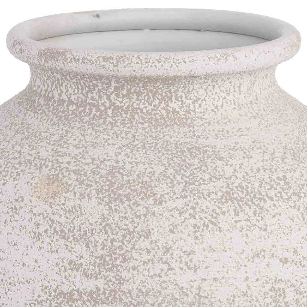 Vaso in metallo grigio 28,5x28,5x31h cm
