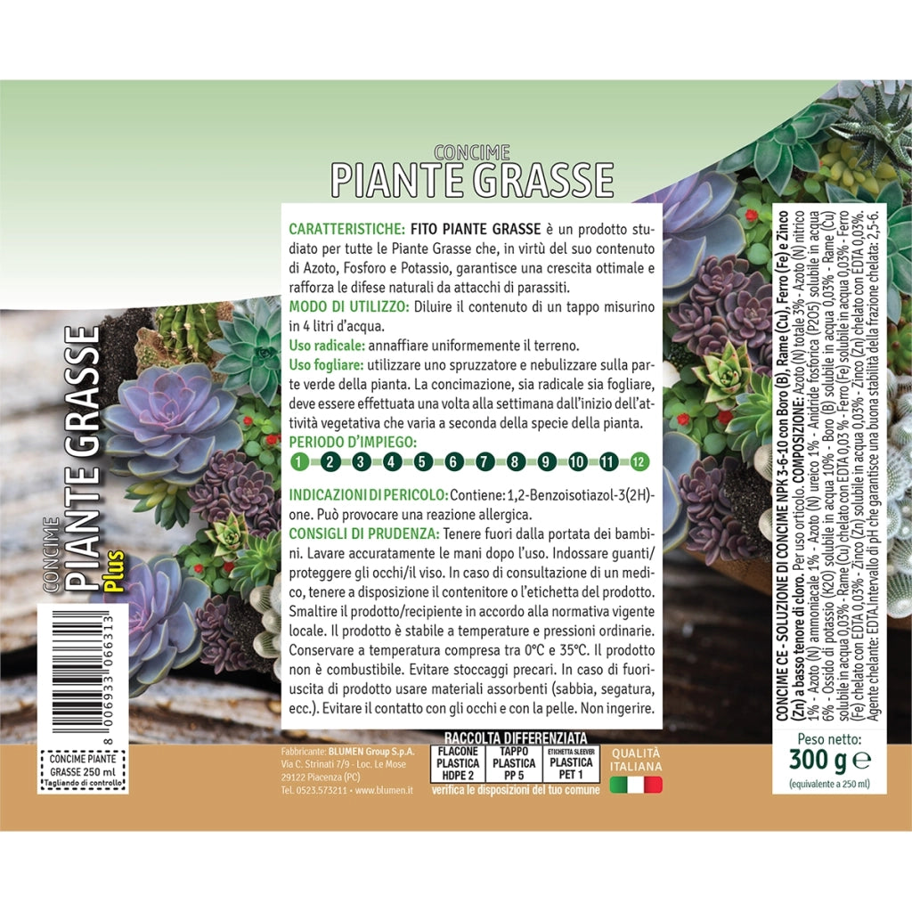 Fito CONCIME PIANTE GRASSE PLUS 250ML