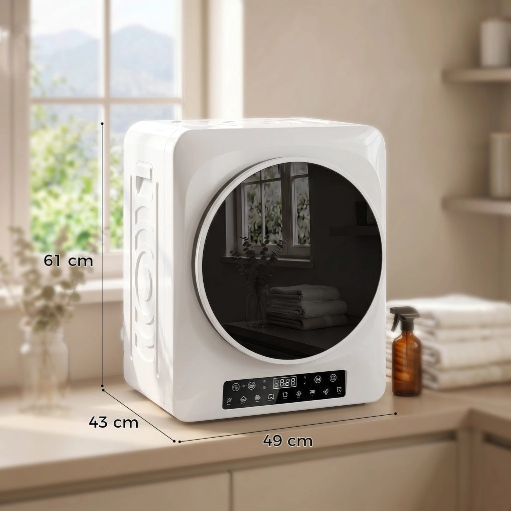 Asciugatrice Compatta a Evacuazione 1000W ¨C Xylo ¨C Bianco con Timer e Modalit¨¤ ECO