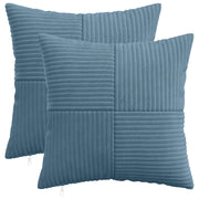 Federa 2 pcs ALMELO Blu 50 x 50 cm corduroy 914908