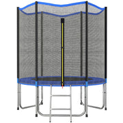 Trampolino elastico da giardino ?183 cm ¨C Xylo ¨C con rete di sicurezza, scala e cuscinetti molle blu