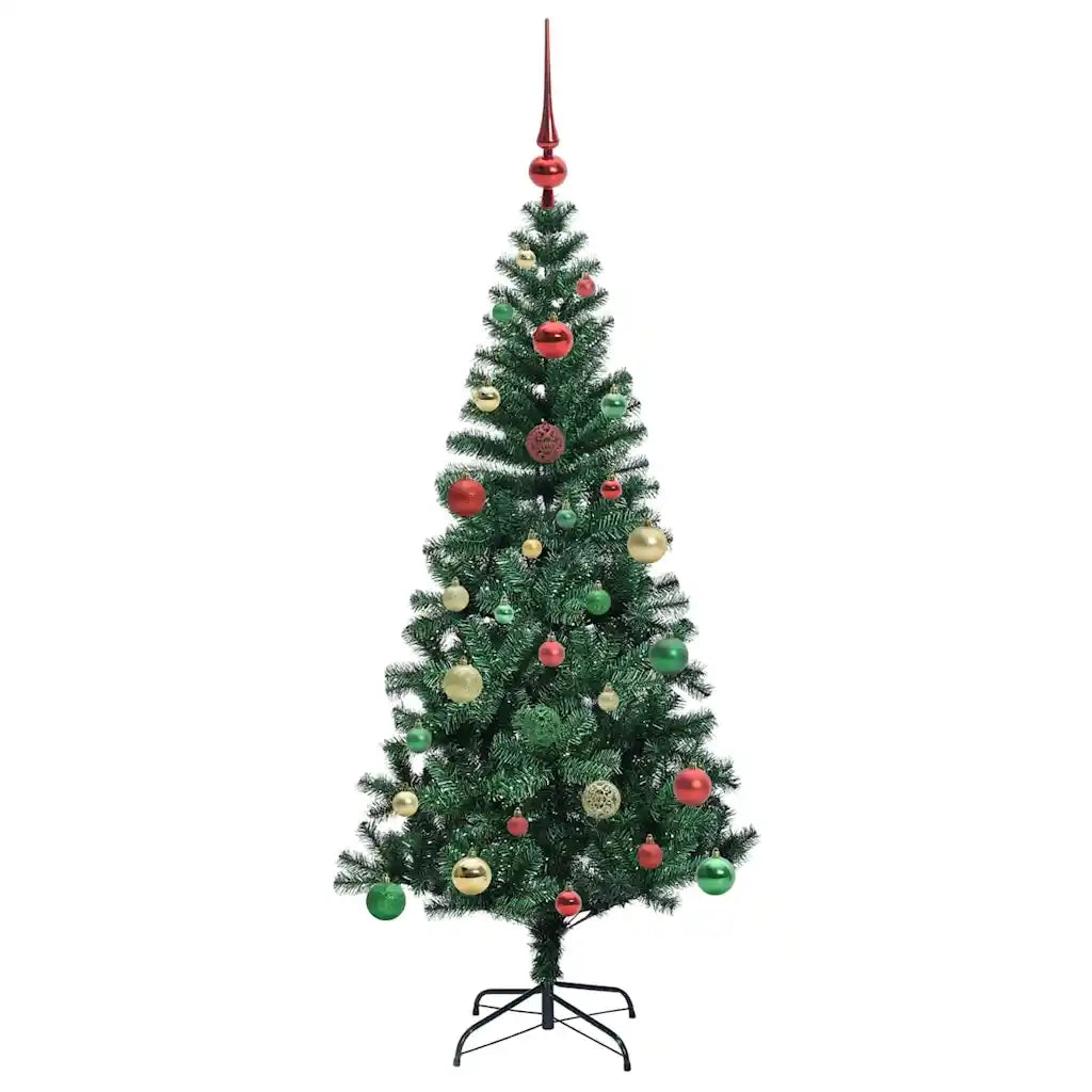 Albero di Natale artificiale con luci integrate Verde 150 cm 3396757