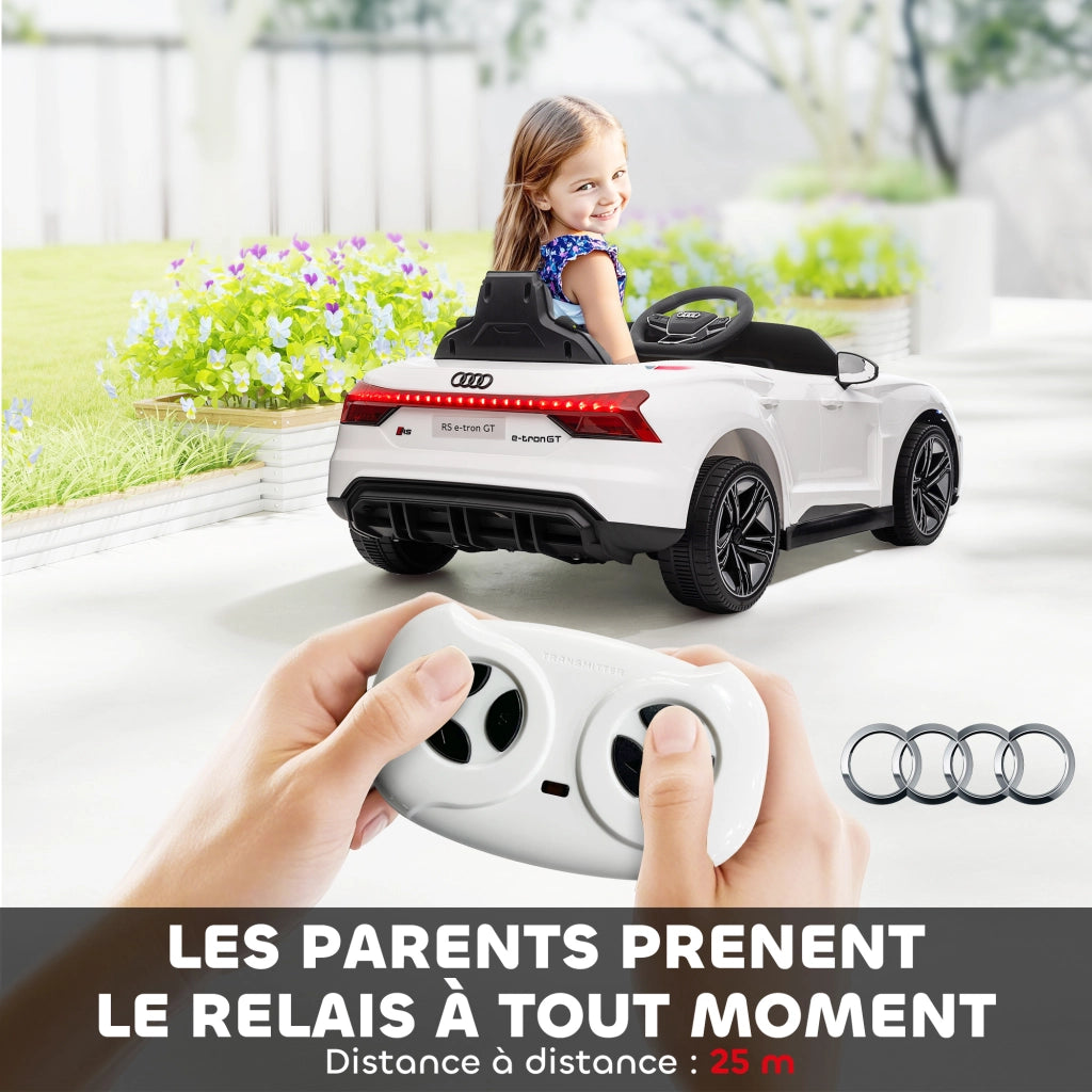 Auto elettrica per bambini ¨C zephmum ¨C 12V, telecomando, bianco