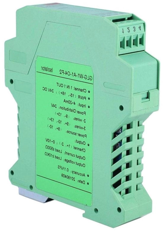Condizionatore di segnale modulo isolatore di segnale trasmettitore 4-20mA PLC rilevamento GLG (uno ingresso e uno uscita)
