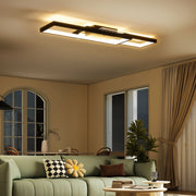 Lampada LED Soffitto Dimmerabile Telecomando ¨C zephmum ¨C Nero 70x30 cm