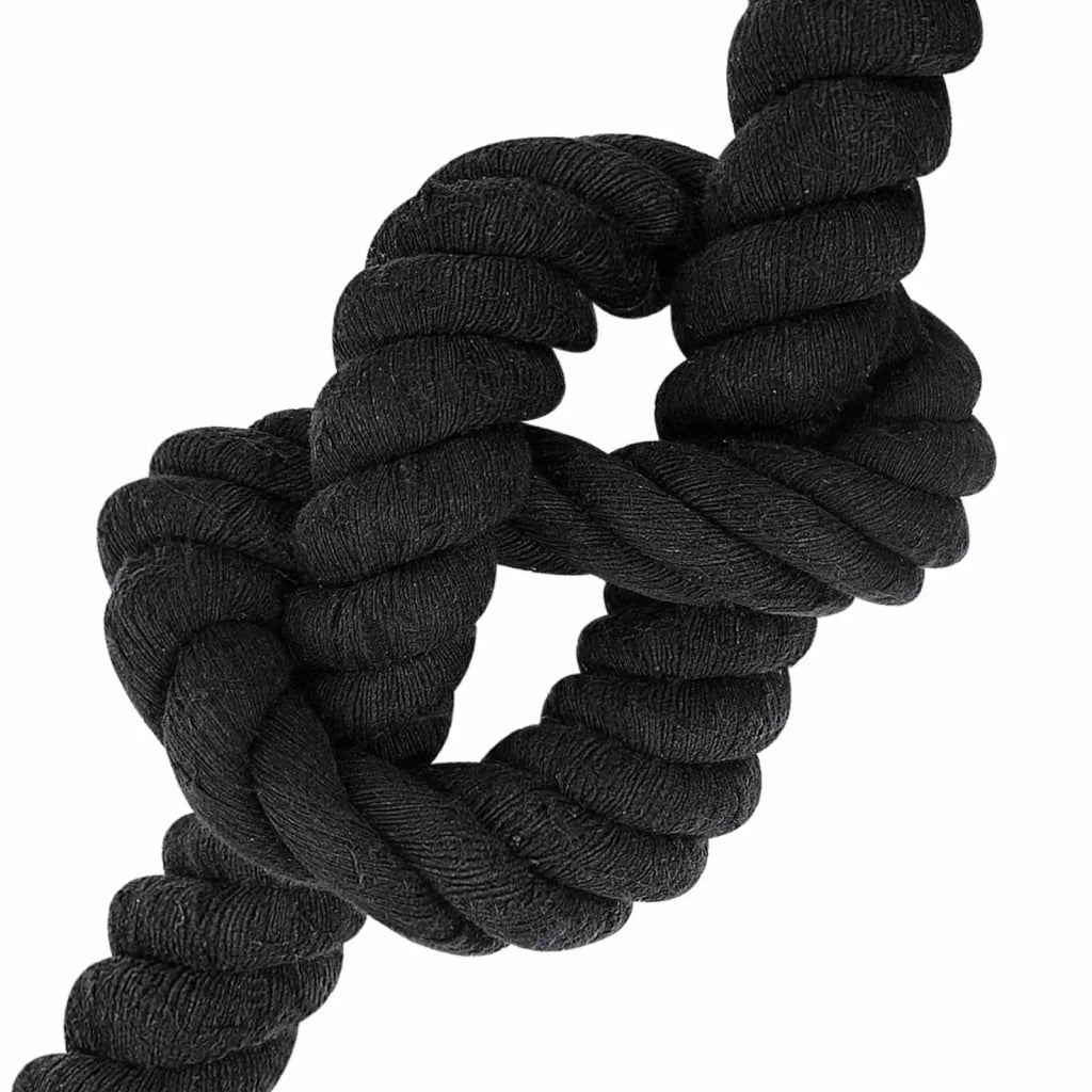 Corda | Fune Nero 6 x 6 x 500 cm Cotone