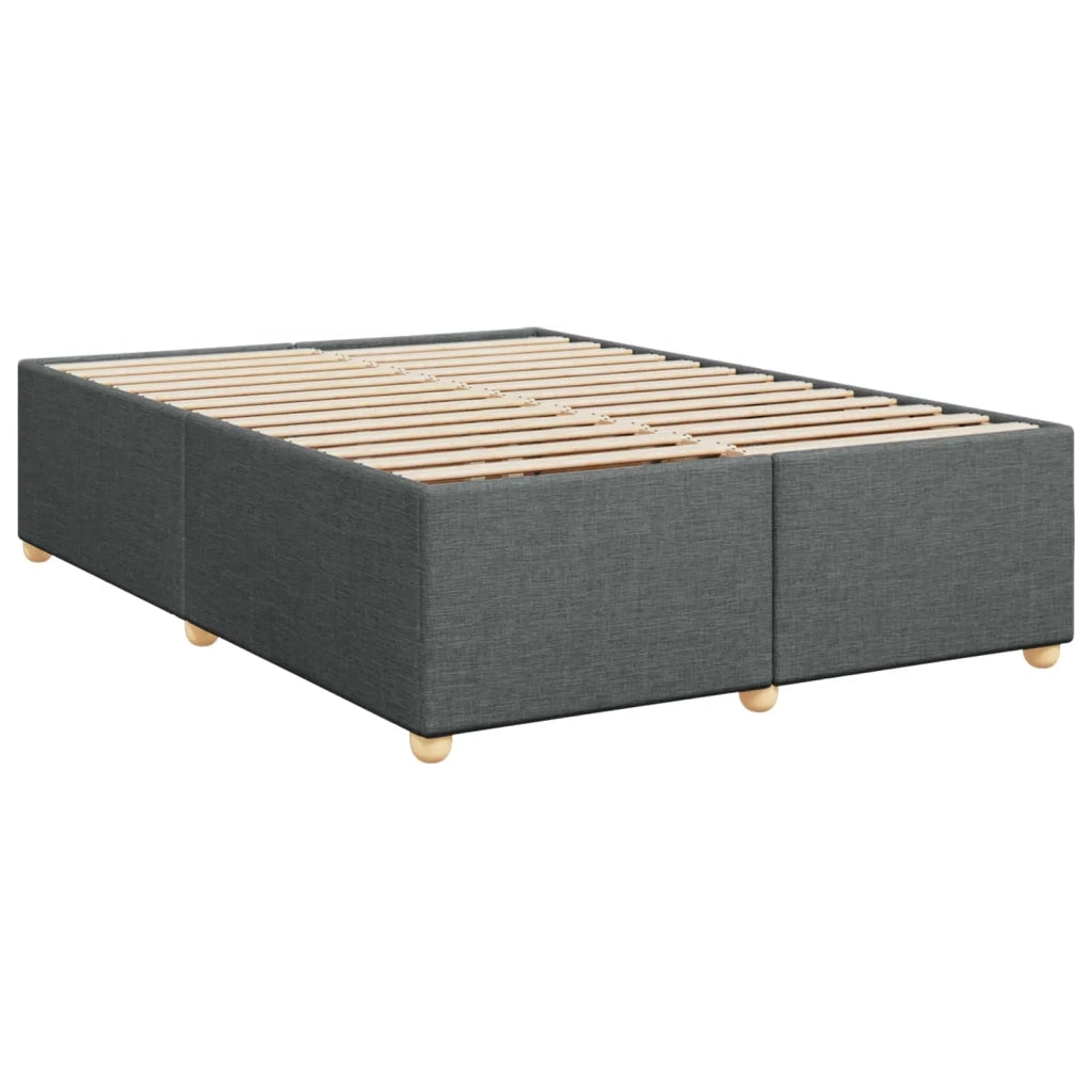 Letto box spring con materasso Grigio Scuro 140 x 200 cm 3453901