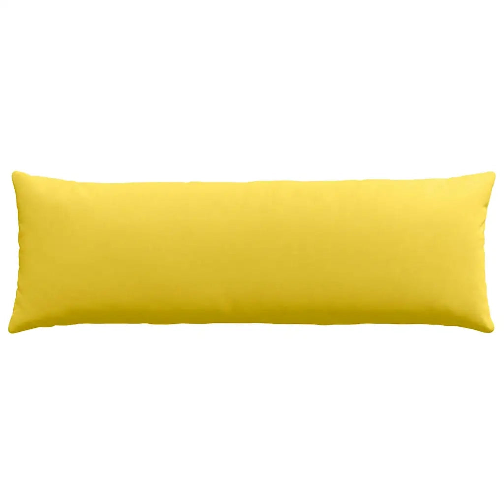 Cuscini da Divano 2 pcs Giallo Chiaro 120 x 40 cm Tessuto 42013791