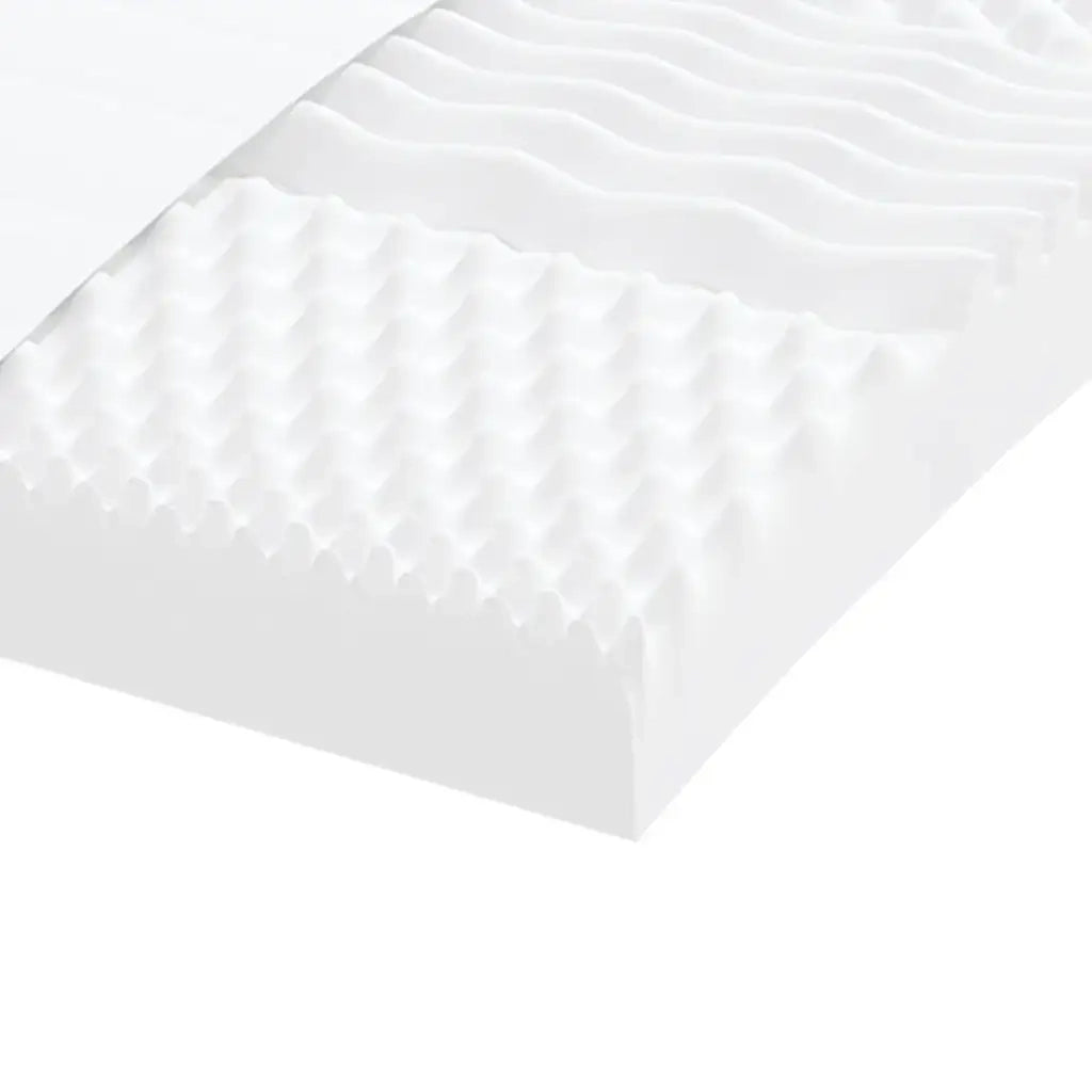 Materasso in Schiuma Bianco 100x210 cm 7 Zone Durezza 20 ILD 4016648