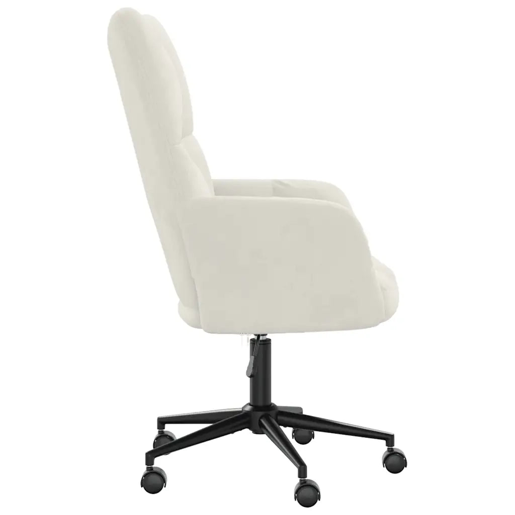 Sedia Relax Bianco Crema Velluto 328181