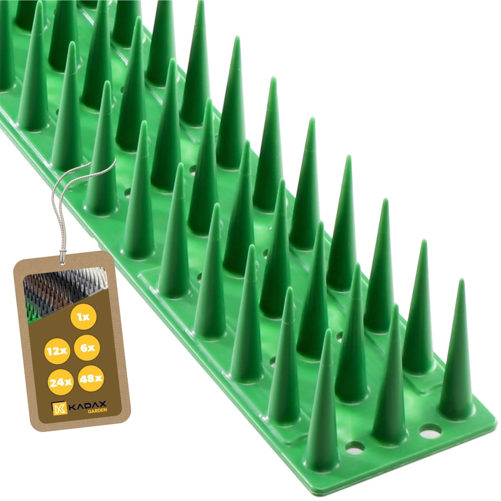KADAX Punte dissuasive per uccelli e piccioni, striscia di plastica resistente e densa da 51 cm.