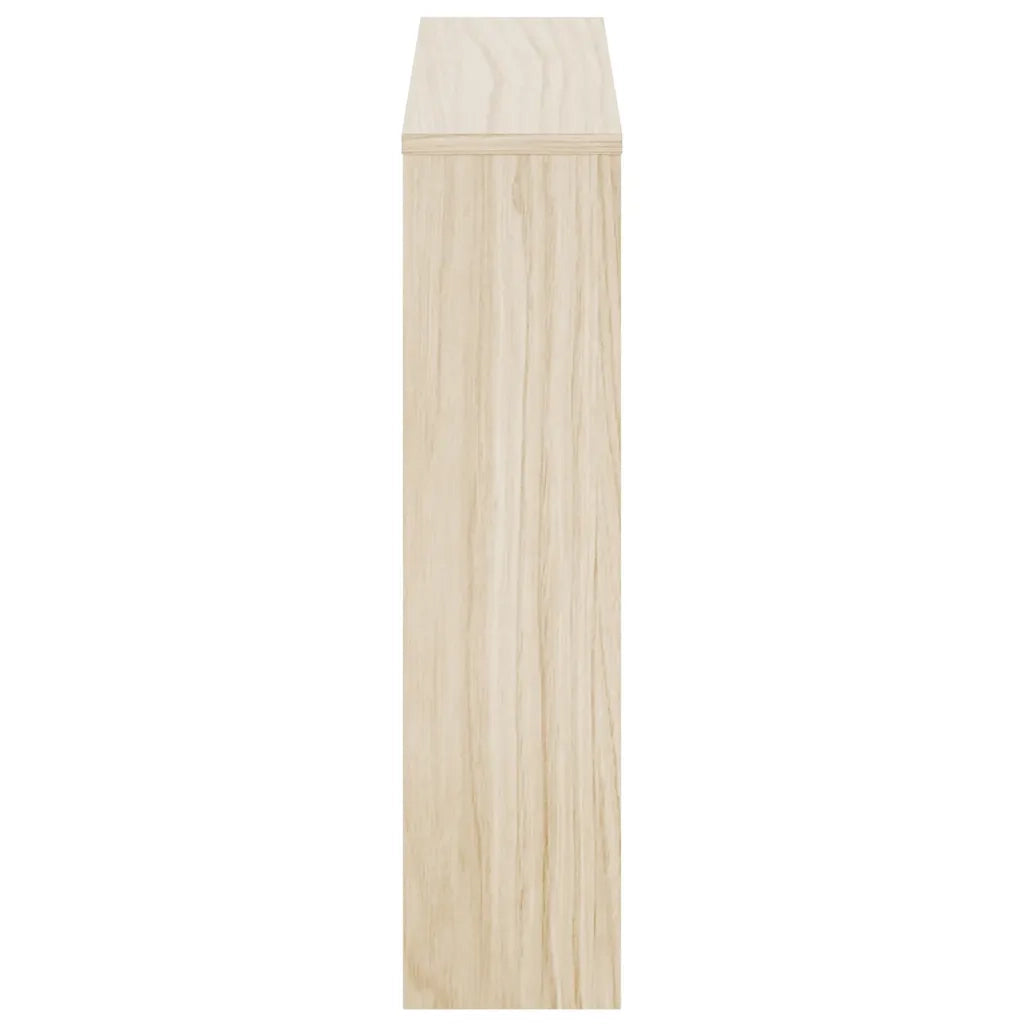 Scarpiera | Mobile per scarpe con 2 Ripiani e Specchio Colore Rovere 63x17x67 cm