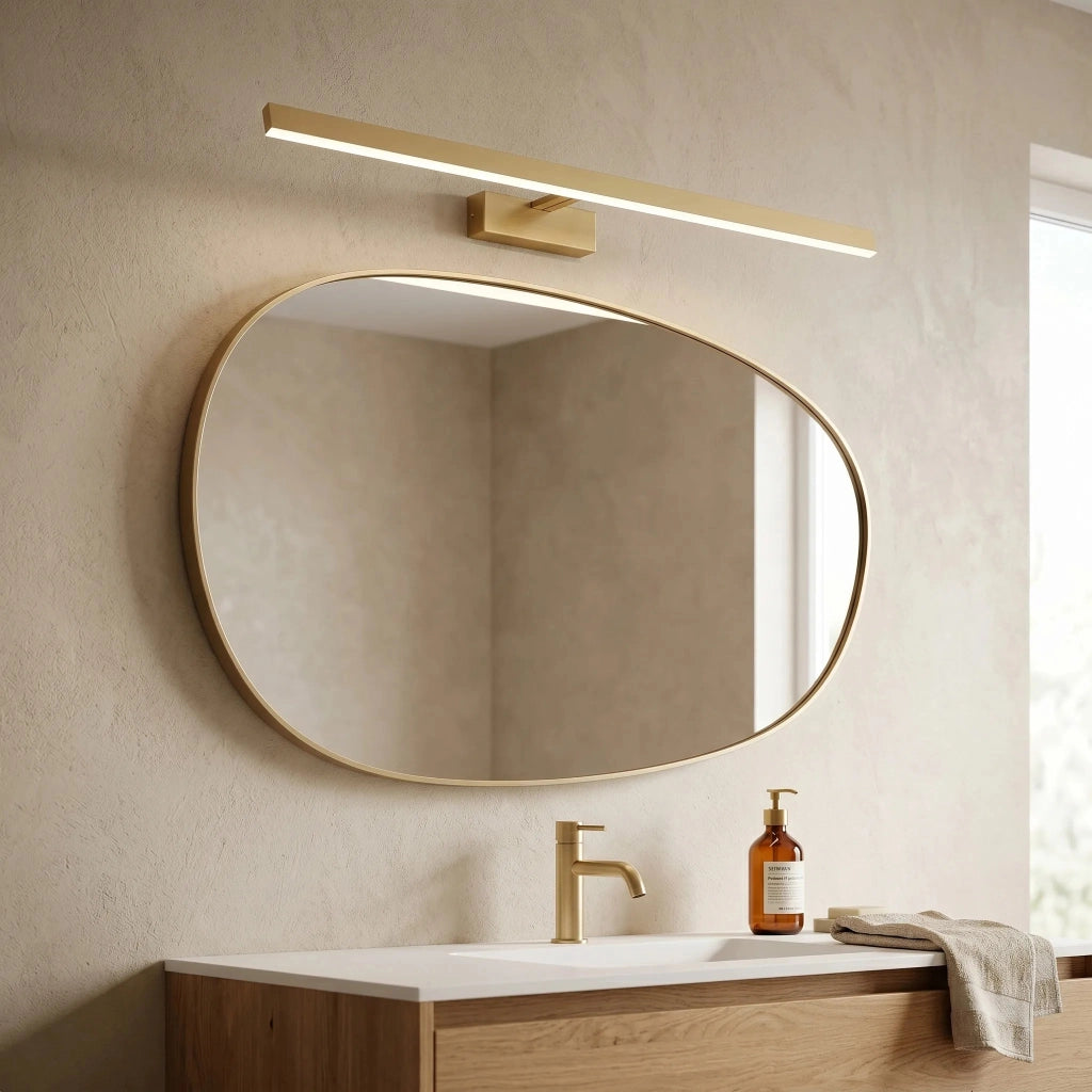 Applique Da Bagno Led Swe009-1w 73cm Brush Gold