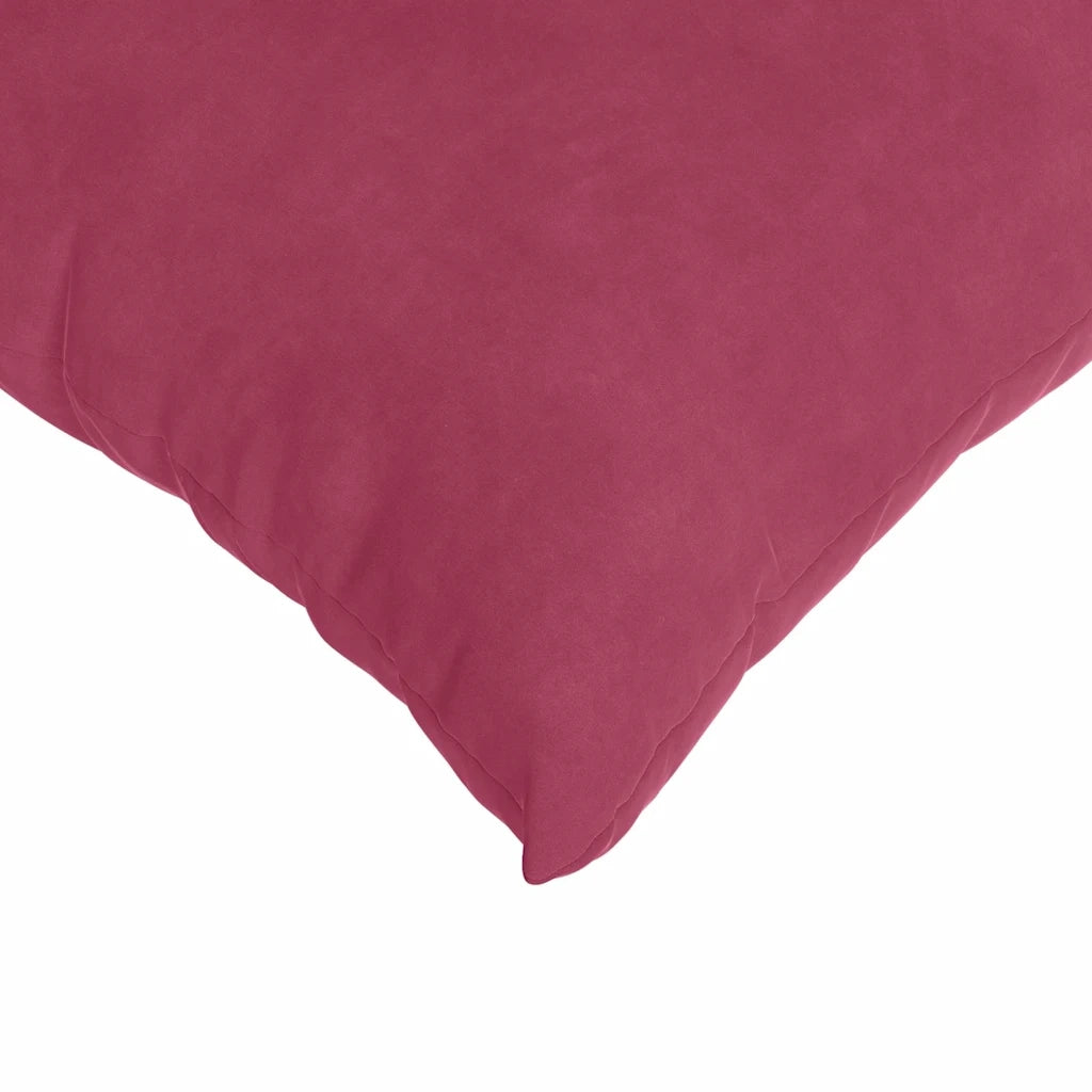 Cuscini da Divano 2 pz-Set di 2 Cuscini per Sofa Rosso Vino 60 x 60 cm Tessuto in Cords