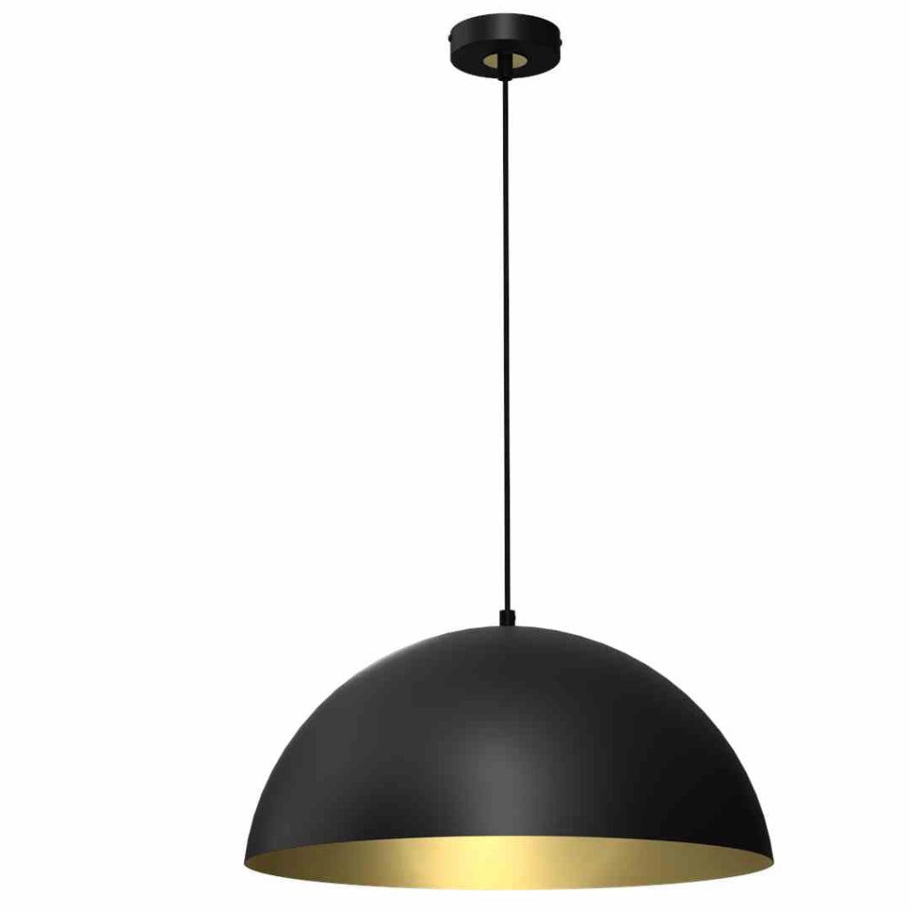 Lampadario a sospensione Milagro Beta MLP7973 nero oro