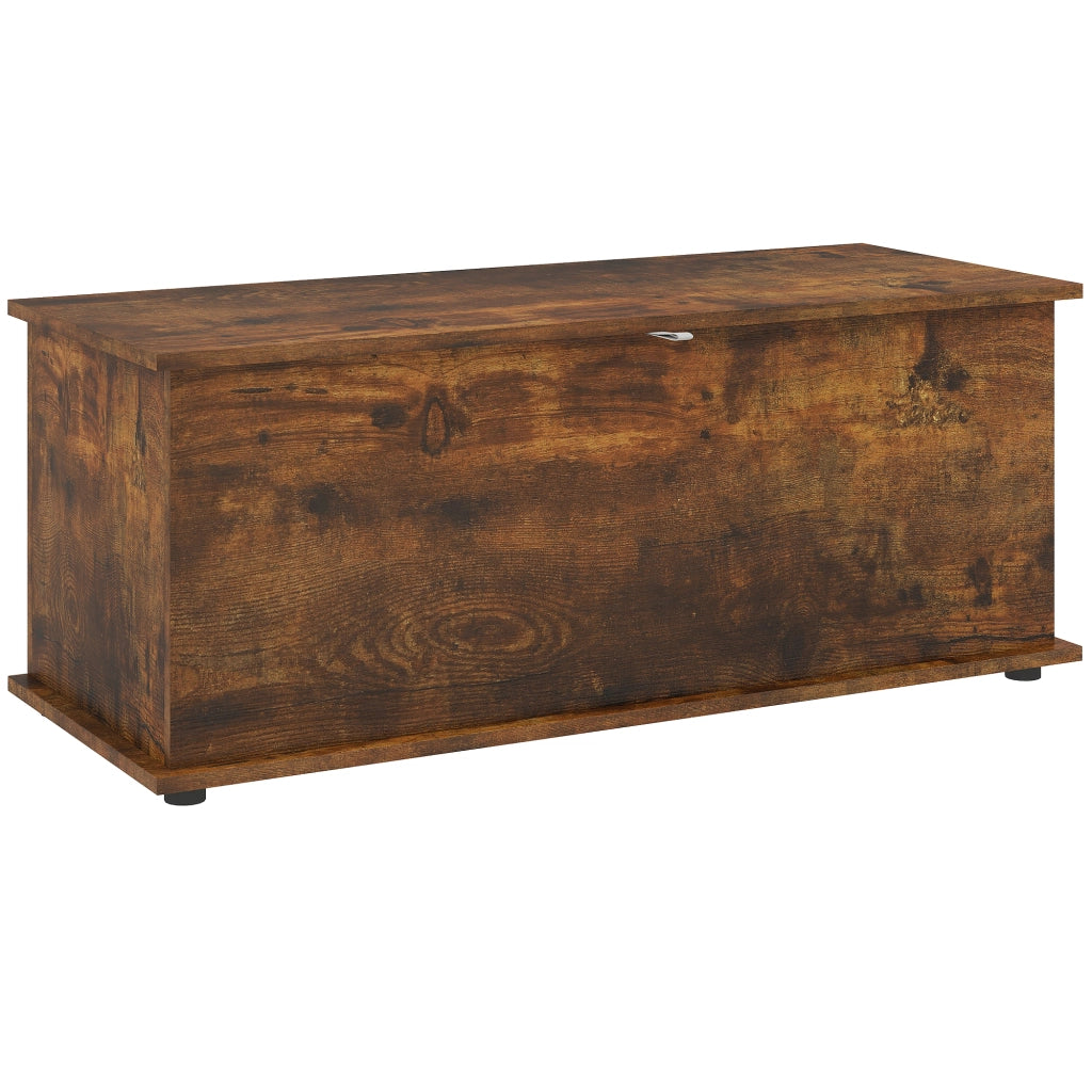 Panca contenitore in legno marrone ¨C Xylo ¨C 100x40x40 cm, capacit¨¤ 120 kg