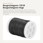 Arco da Bicchiere 120 M - Fibra di Nylon 400D - Resistenza alla Rottura 34 kg - Accessori per Arcobaleno - Estremità morbida - Facile da utilizzare e lunga durata - Cavi per Arcobaleno