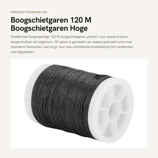 Arco da Bicchiere 120 M - Fibra di Nylon 400D - Resistenza alla Rottura 34 kg - Accessori per Arcobaleno - Estremità morbida - Facile da utilizzare e lunga durata - Cavi per Arcobaleno