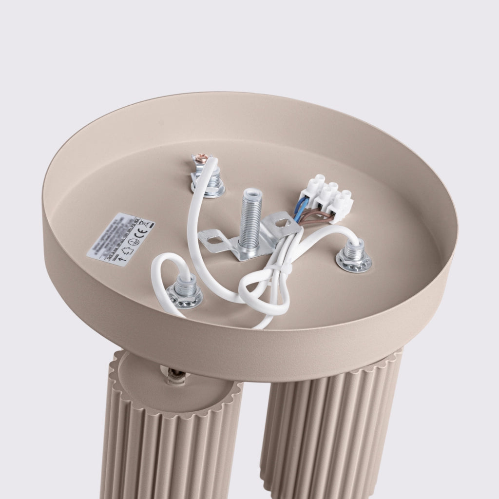 Lampada da soffitto KARBON 3P taupe