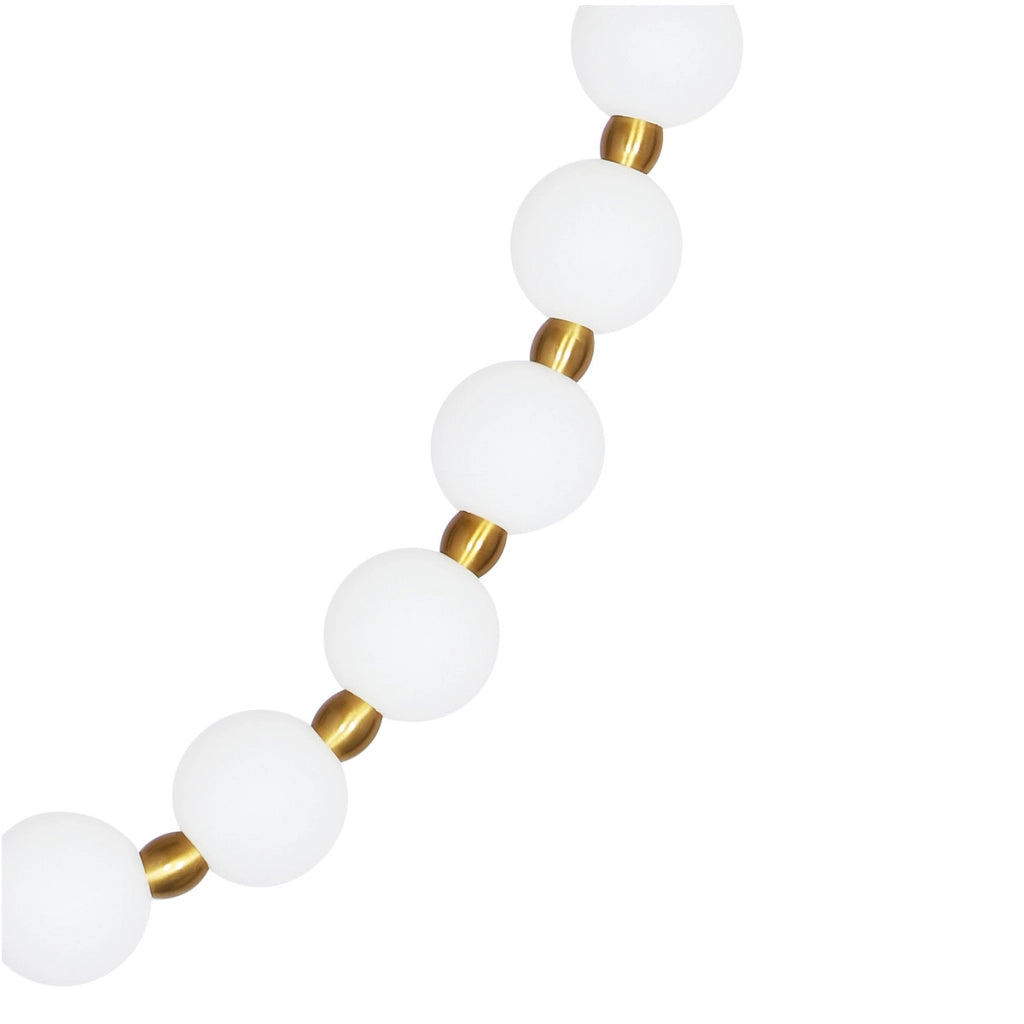 Lampada sospensione Dorado Rope 4m oro sfere LED CCT
